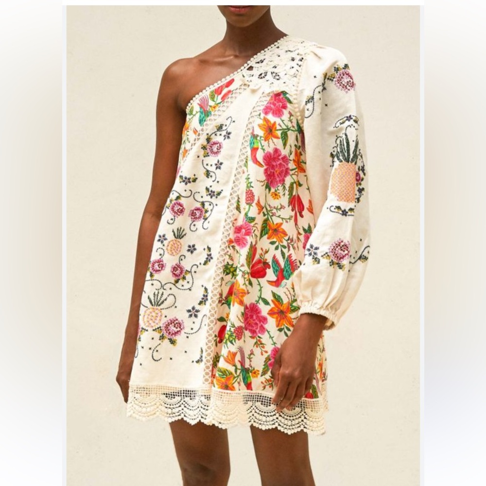 Farm Rio, toucans Garden size medium M (will fit  L too)